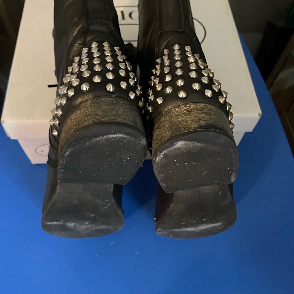 Steve Madden Studded Combat Boots. - image 2
